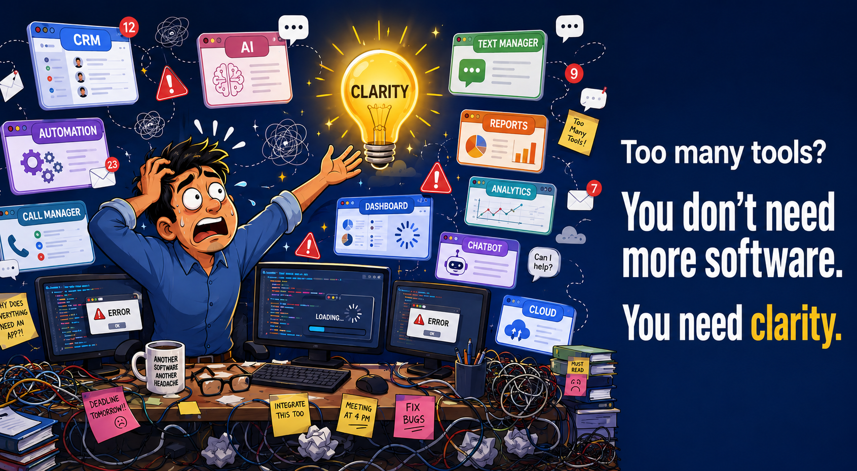 Your Business Doesn't Need More Software. It Needs Clarity.